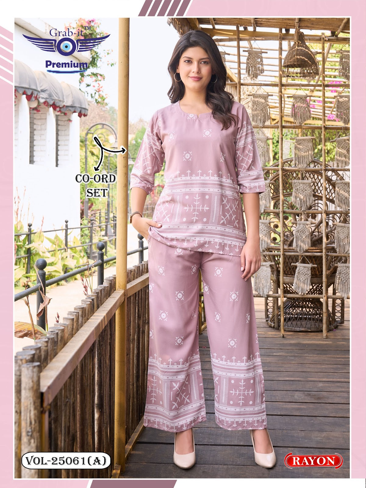 Vol 25061 A Grab It Rayon Co Ord Set Exporter Ahmedabad