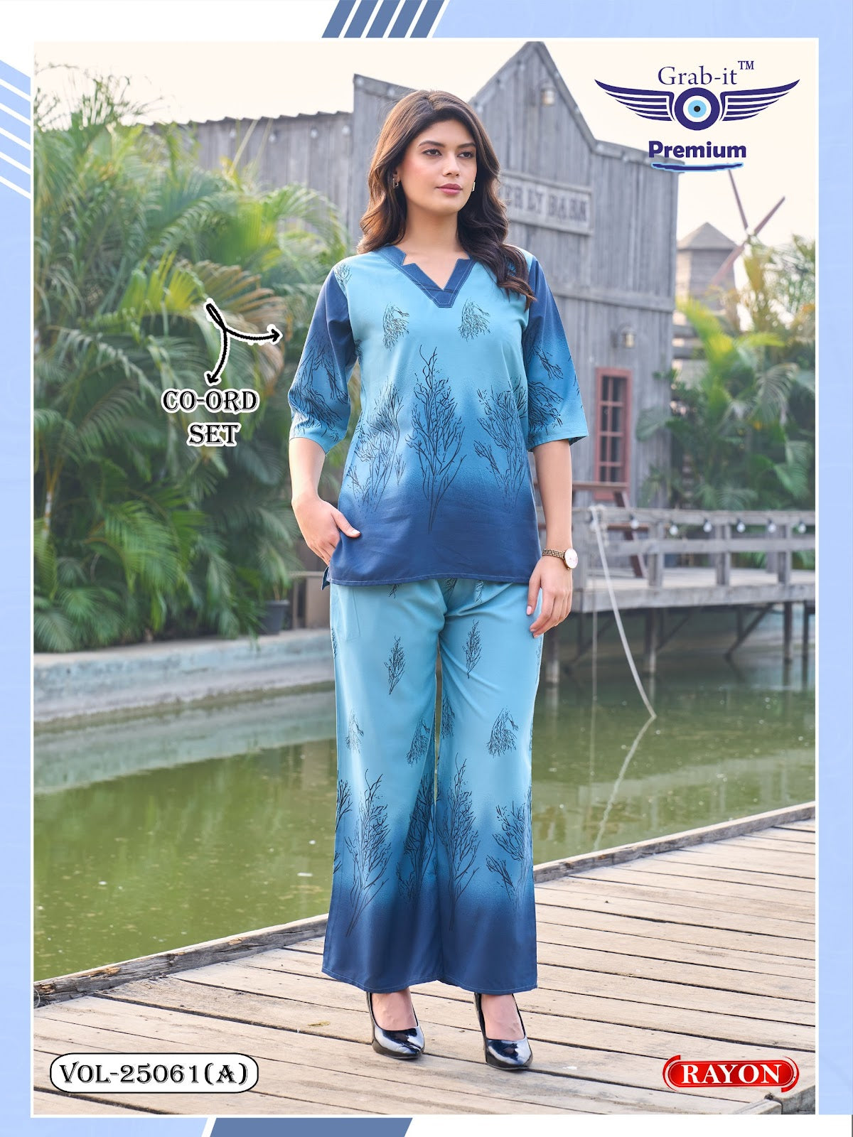 Vol 25061 A Grab It Rayon Co Ord Set Exporter Ahmedabad