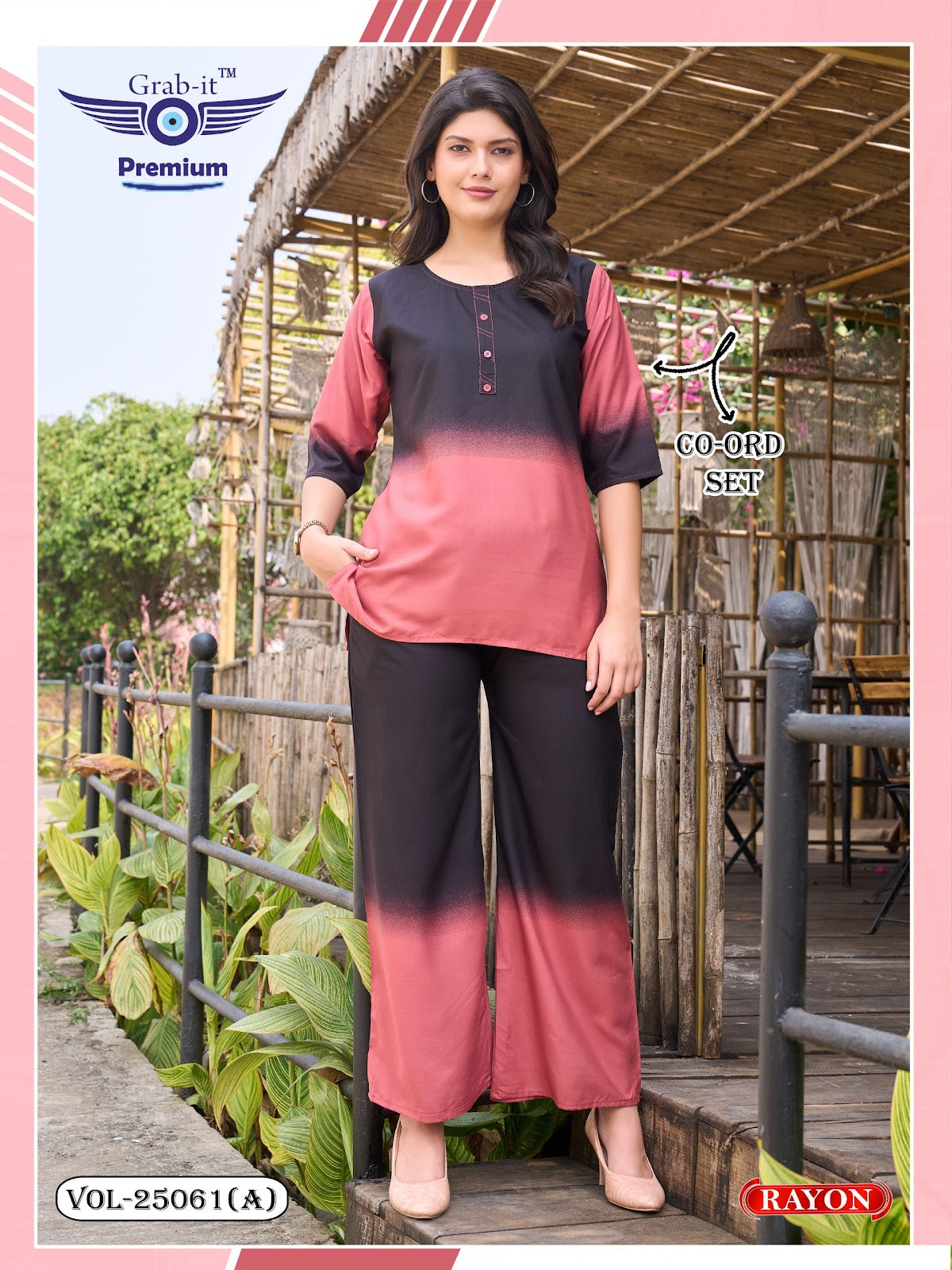 Vol 25061 A Grab It Rayon Co Ord Set Exporter Ahmedabad