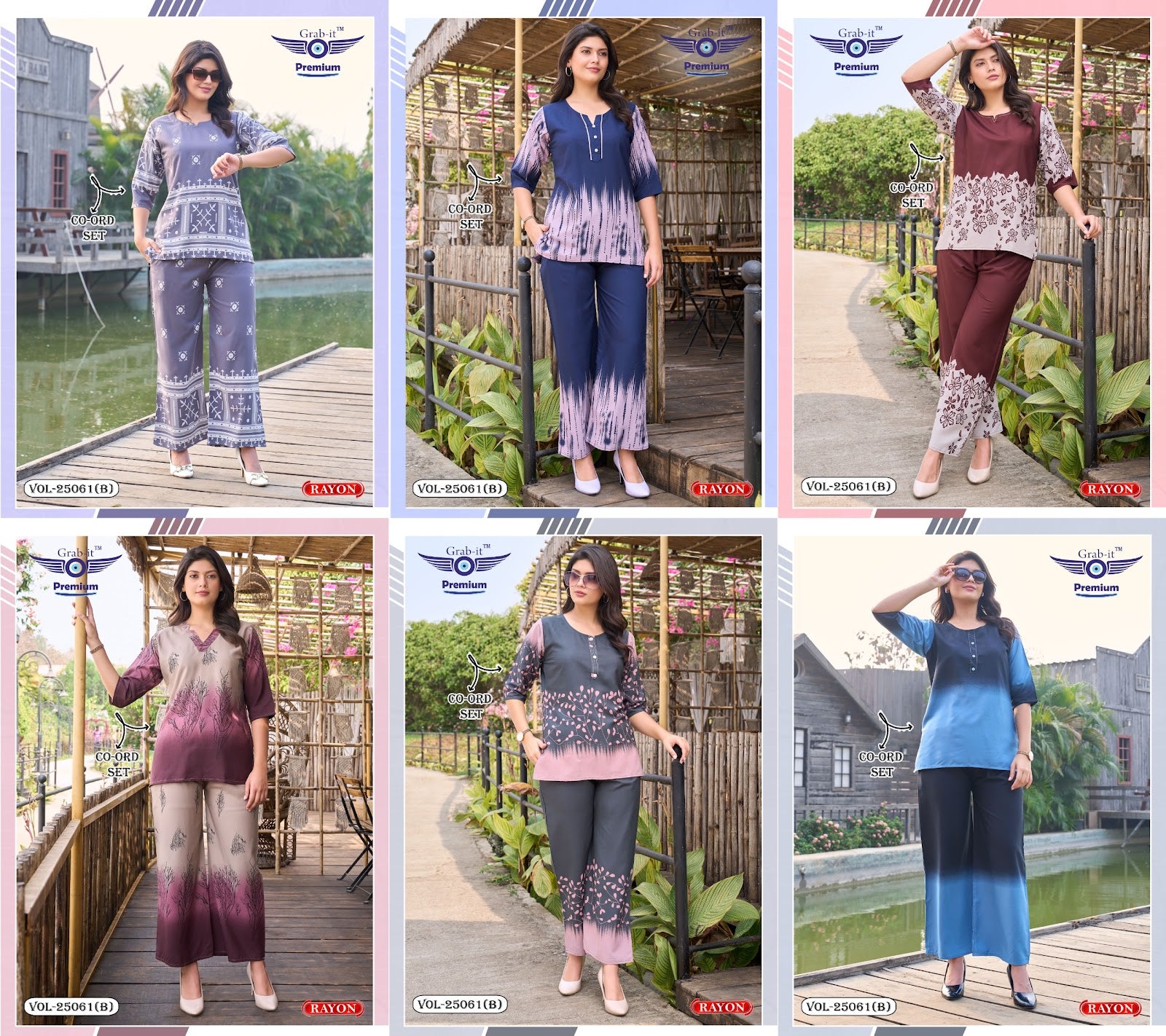 Vol 25061 B Grab It Rayon Co Ord Set Manufacturer Ahmedabad