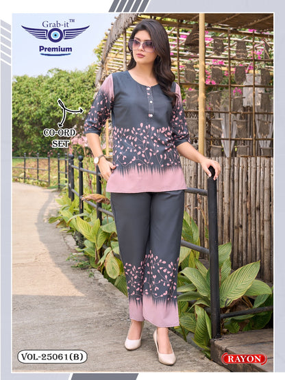 Vol 25061 B Grab It Rayon Co Ord Set Manufacturer Ahmedabad