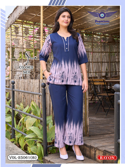 Vol 25061 B Grab It Rayon Co Ord Set Manufacturer Ahmedabad