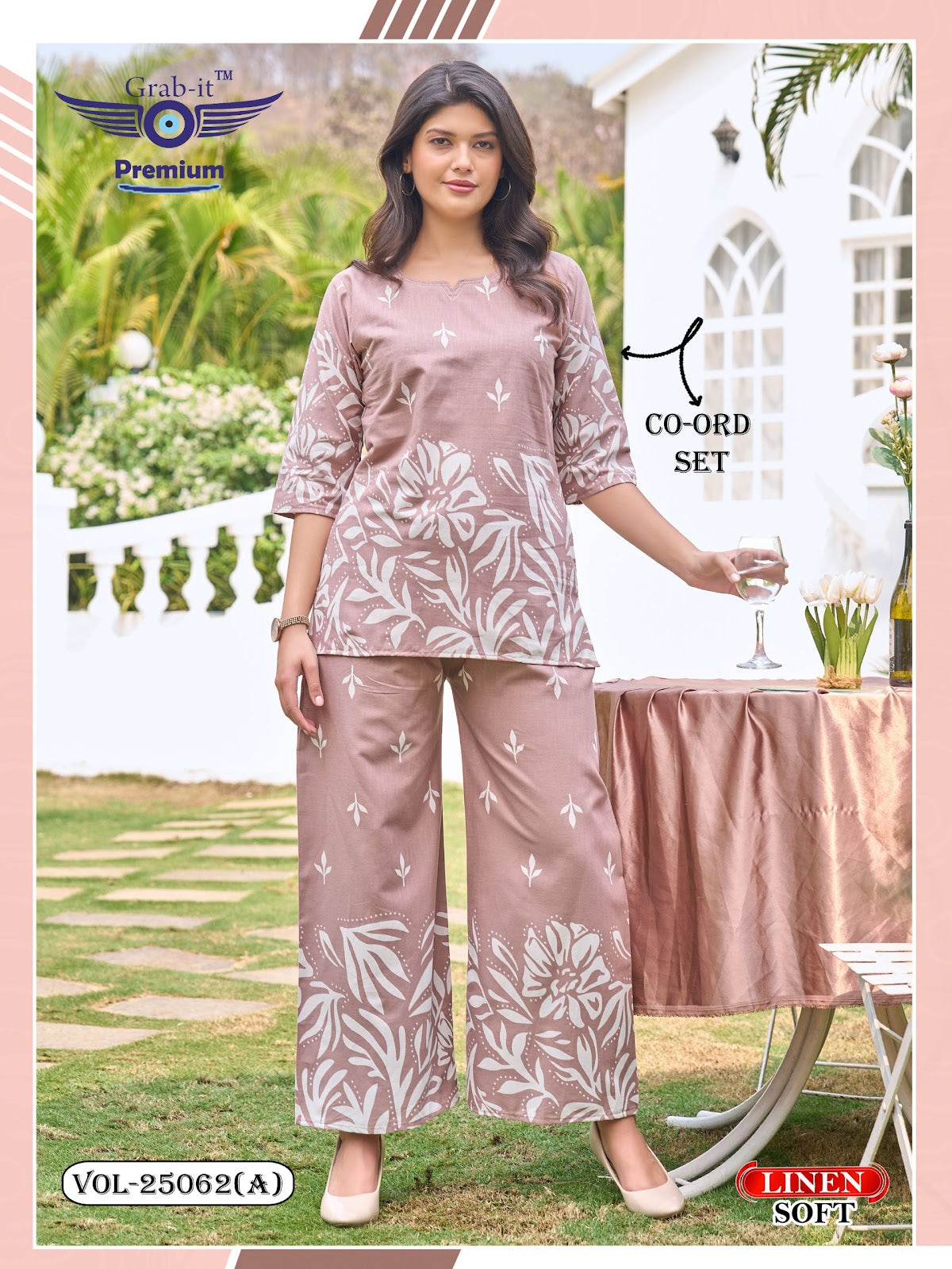 Vol 25062 A Grab It Linen Co Ord Set Wholesale