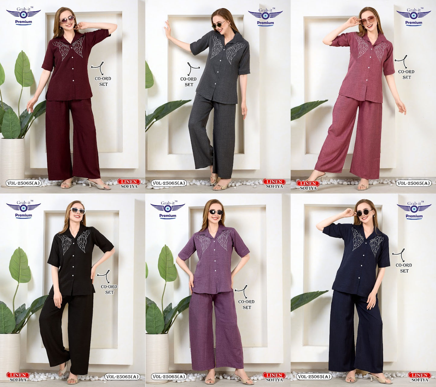 Vol 25065 A Grab It Linen Co Ord Set Wholesaler Gujarat