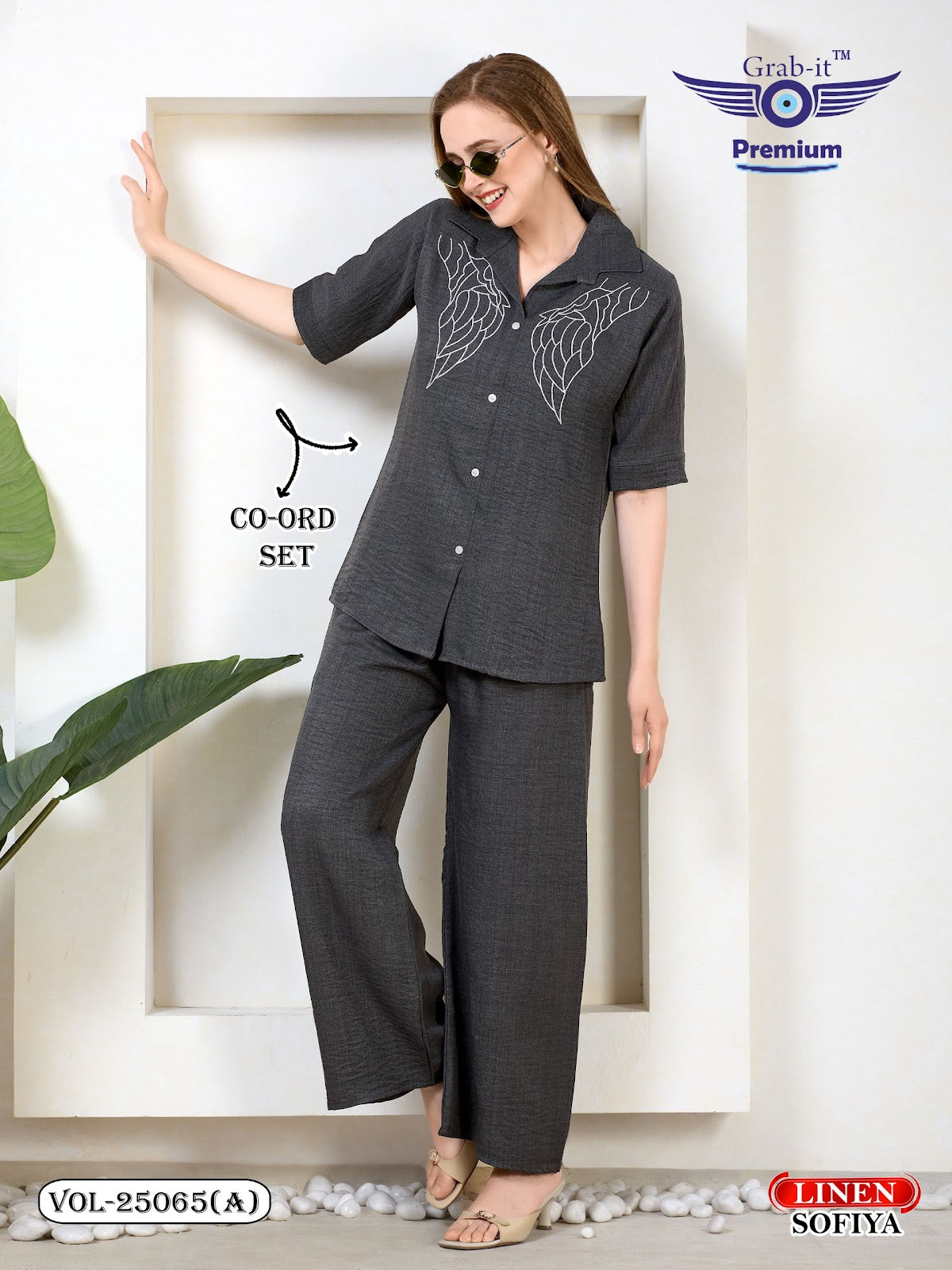 Vol 25065 A Grab It Linen Co Ord Set Wholesaler Gujarat