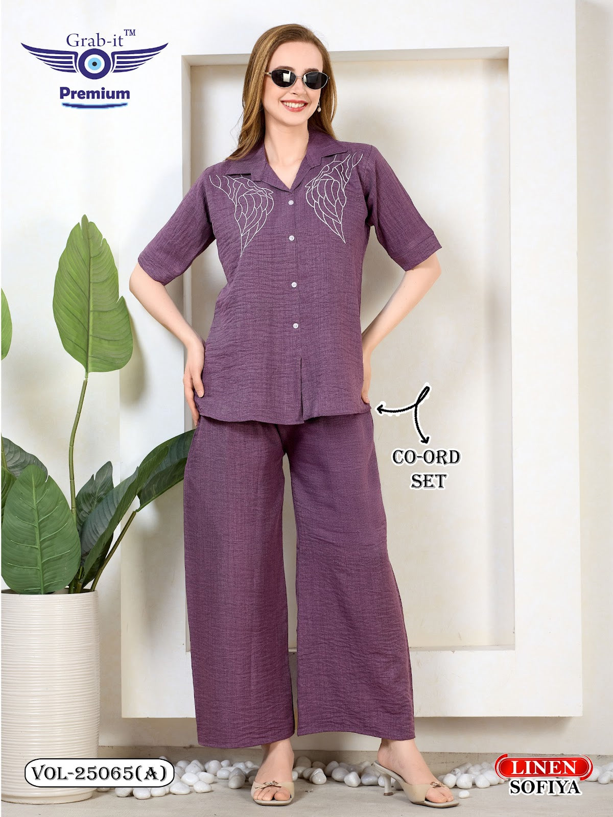Vol 25065 A Grab It Linen Co Ord Set Wholesaler Gujarat