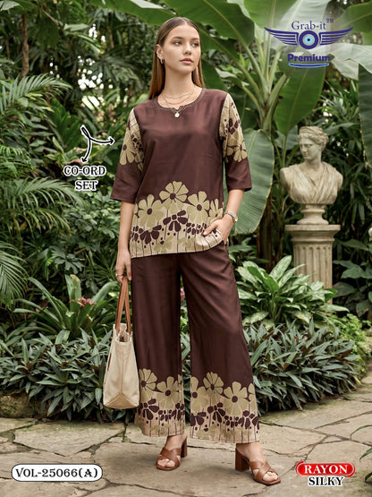 Vol 25066 A Grab It Rayon Co Ord Set Wholesale Price