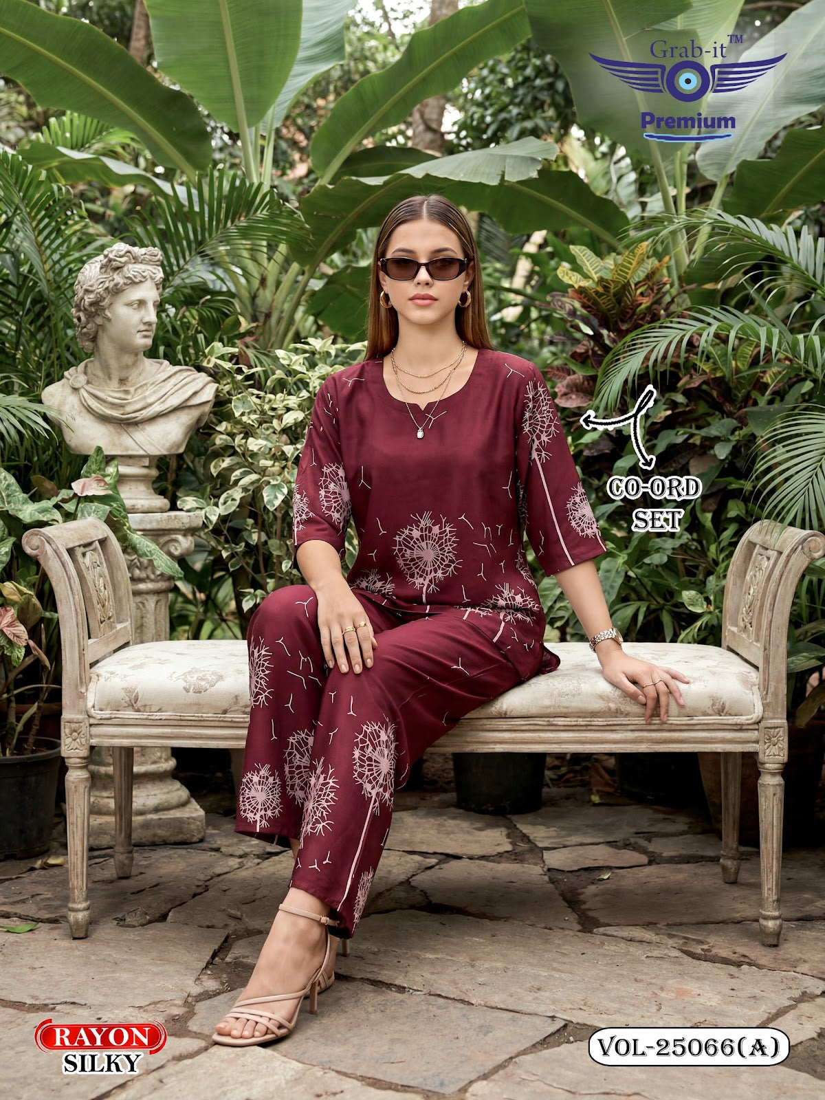 Vol 25066 A Grab It Rayon Co Ord Set Wholesale Price
