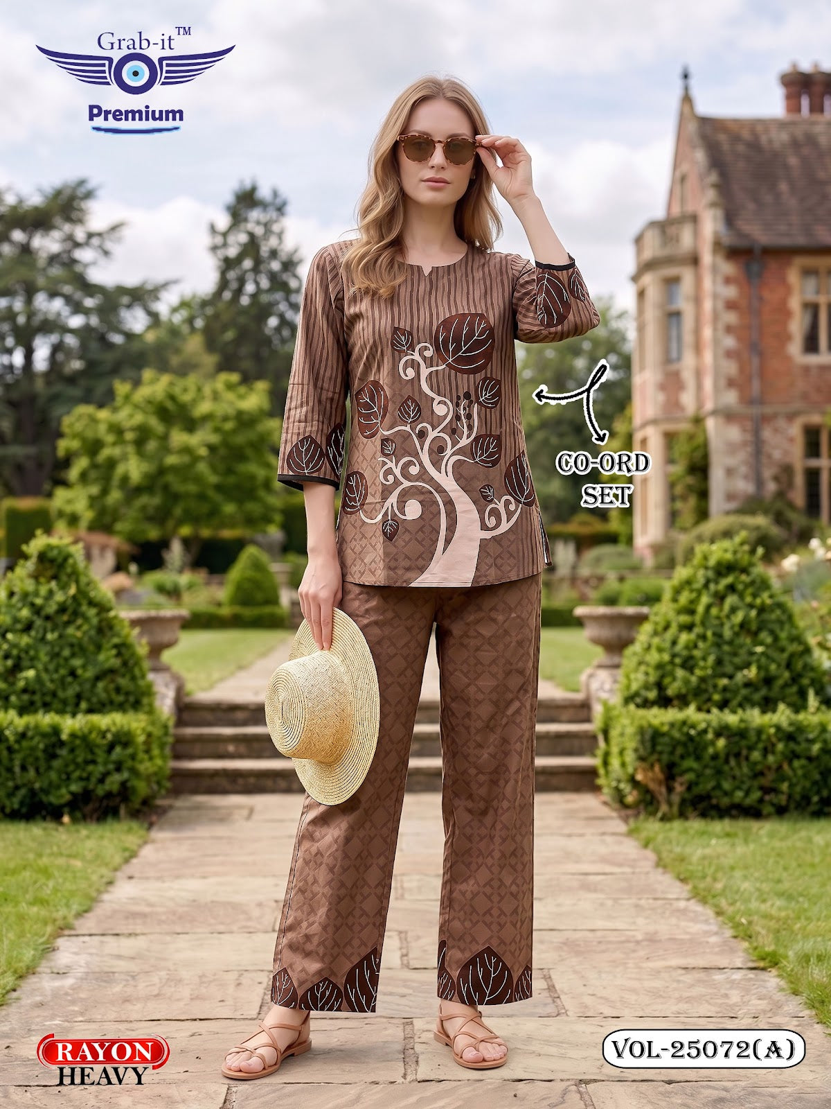 Vol 25072 A Grab It Rayon Co Ord Set Wholesale Rate