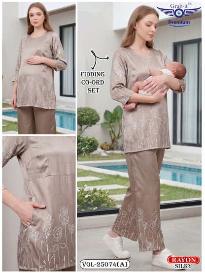 Vol 25074 A Grab It Rayon Feeding Co-Ord Set Manufacturer Ahmedabad