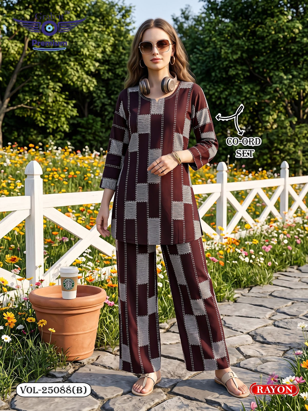 Vol 25088 B Grab It Rayon Co Ord Set Wholesaler India
