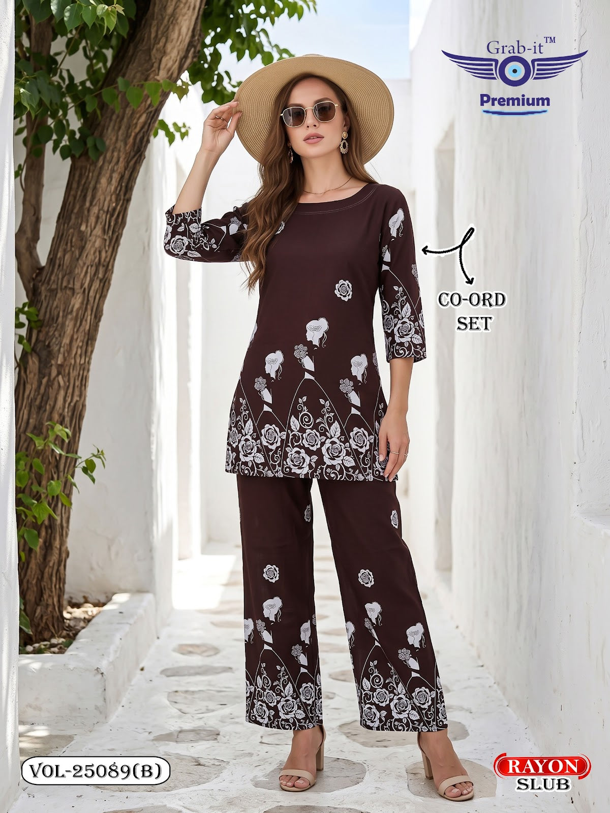 Vol 25089 B Grab It Rayon Co Ord Set Wholesaler
