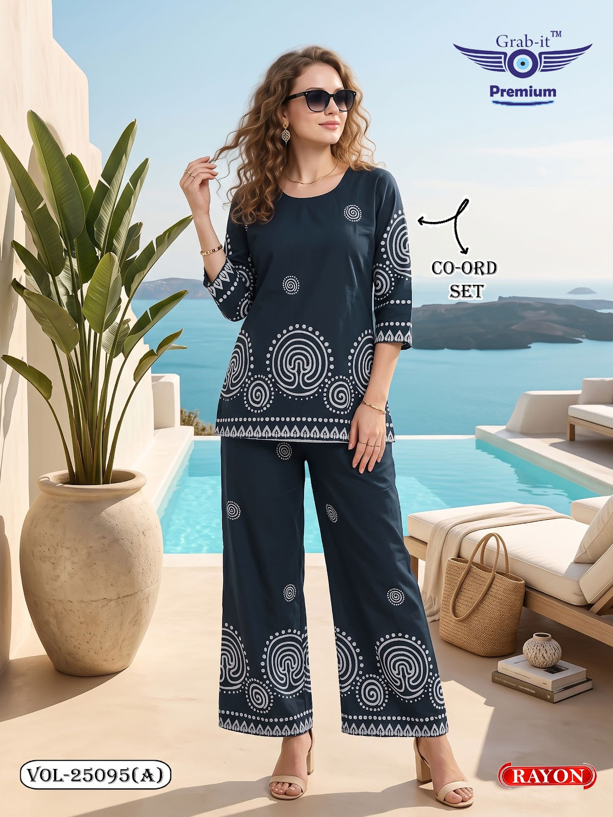 Vol 25095 A Grab It Rayon Co Ord Set Wholesaler Gujarat