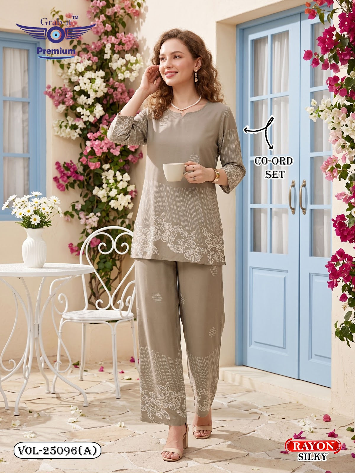 Vol 25096 A Grab It Rayon Co Ord Set Manufacturer India
