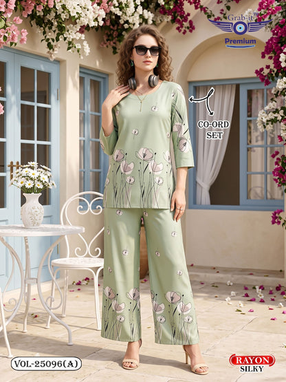 Vol 25096 A Grab It Rayon Co Ord Set Manufacturer India