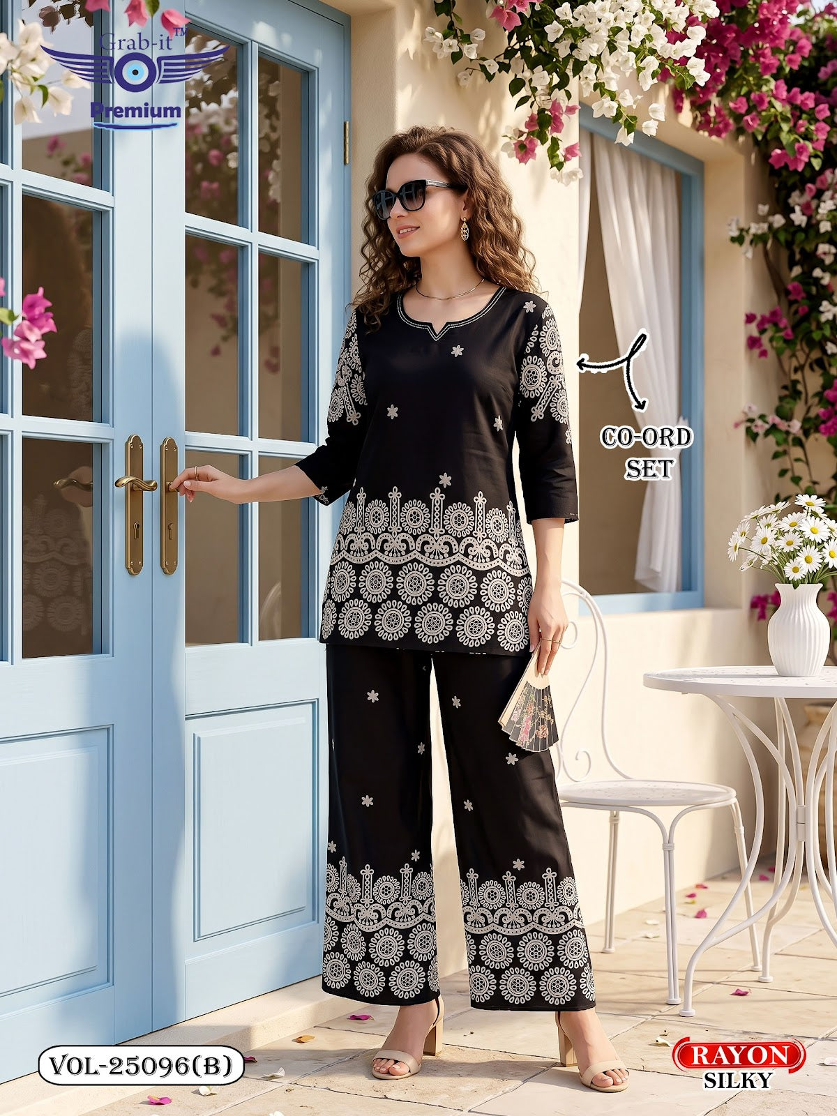 Vol 25096 B Grab It Rayon Co Ord Set Wholesale Price