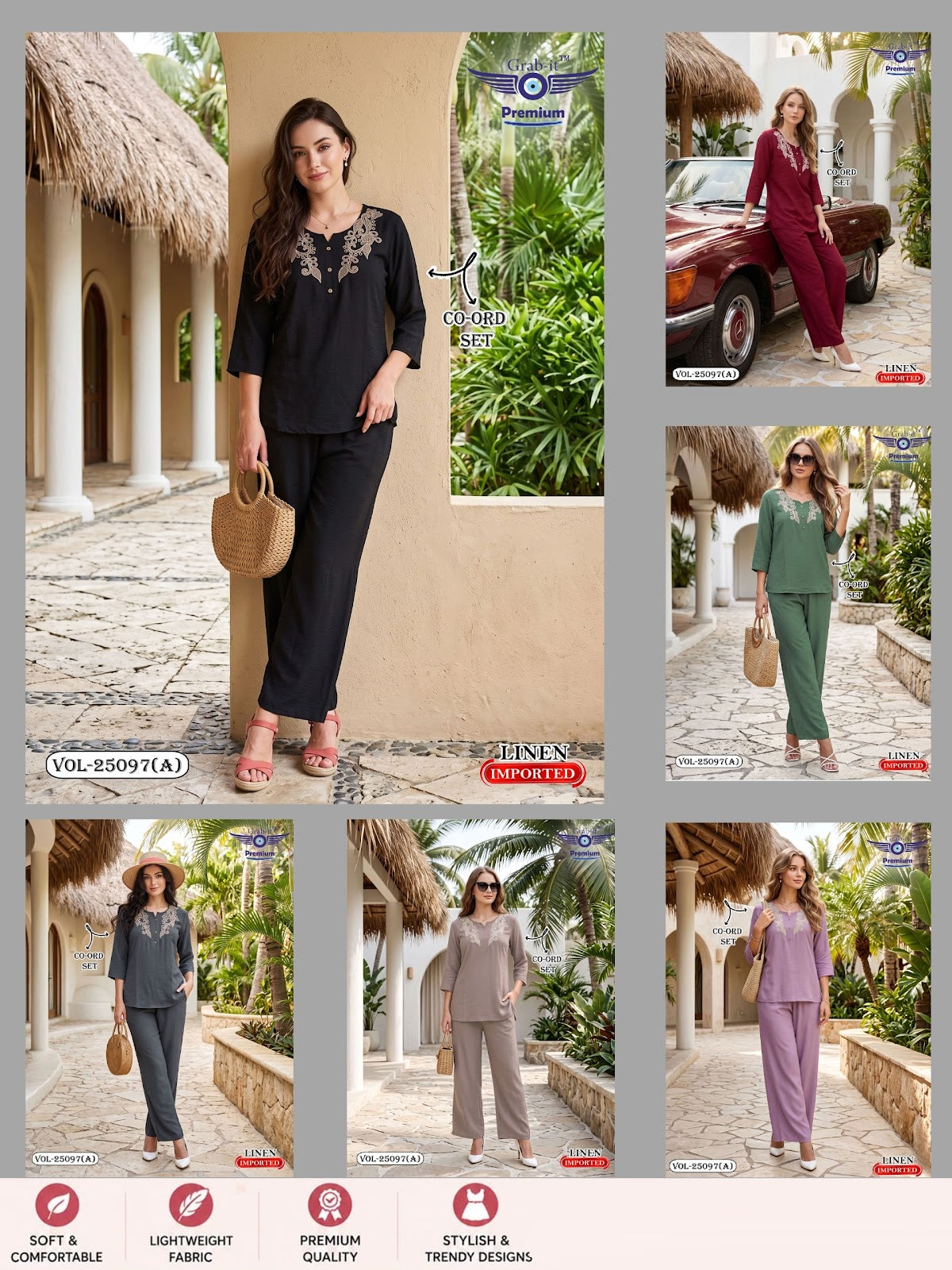 Vol 25097 A Grab It Linen Co Ord Set Wholesale Price