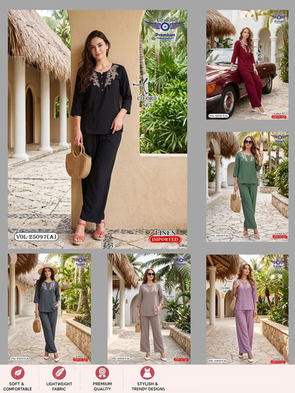 Vol 25097 A Grab It Linen Co Ord Set Wholesale Price