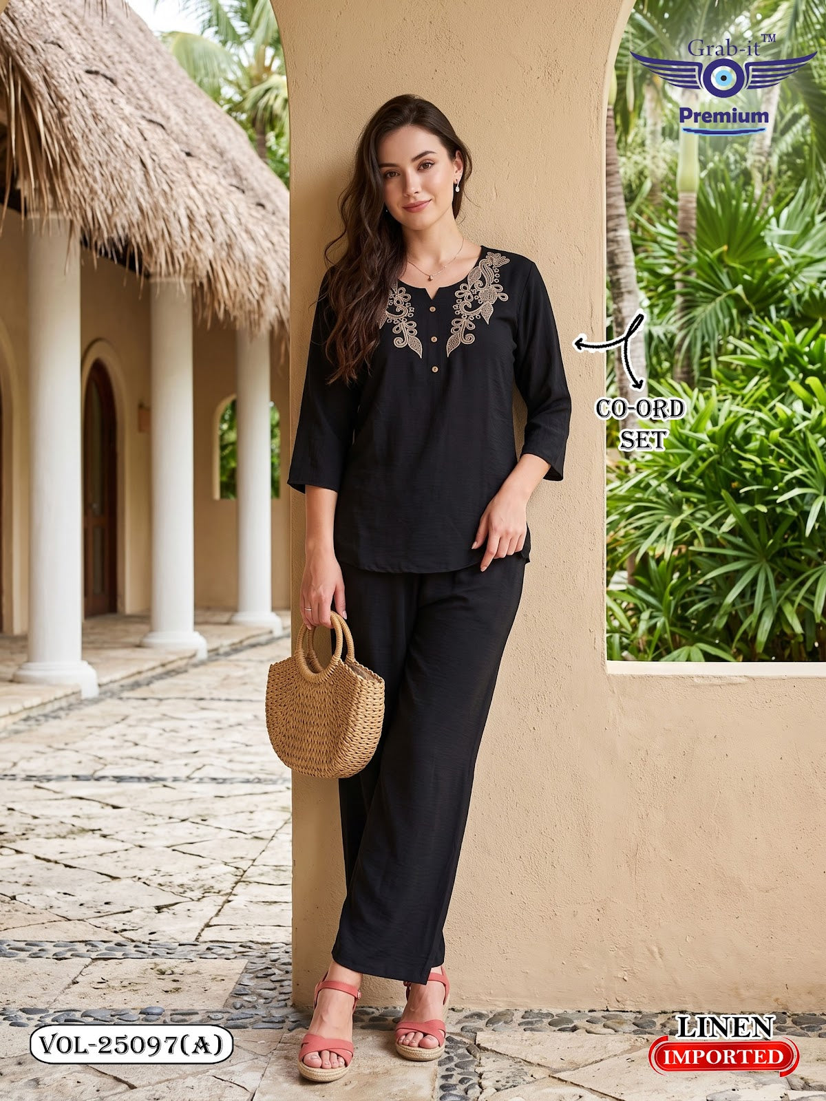Vol 25097 A Grab It Linen Co Ord Set Wholesale Price
