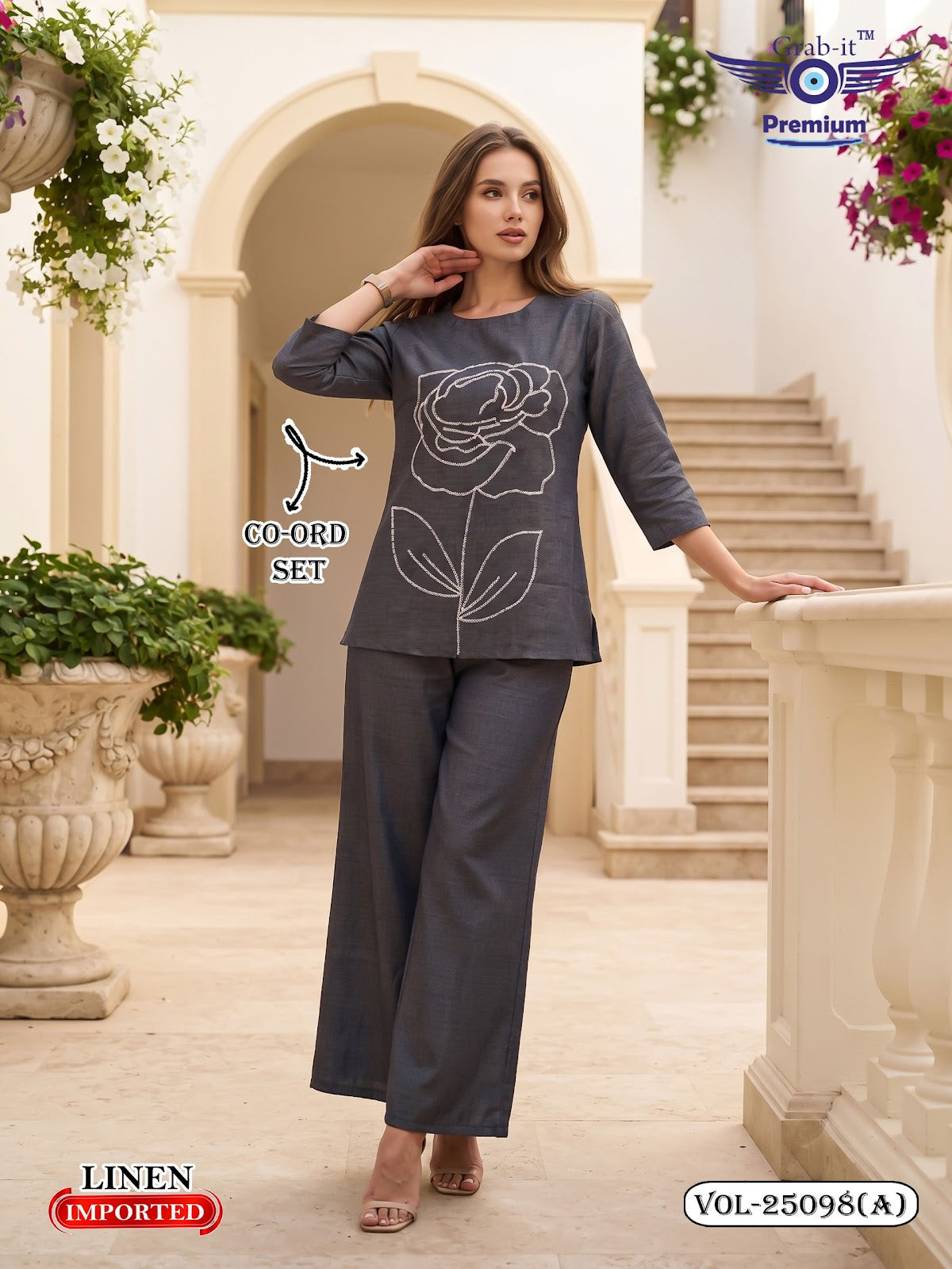 Vol 25098 A Grab It Linen Co Ord Set Supplier Gujarat