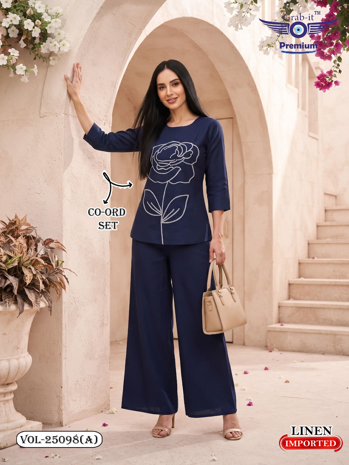Vol 25098 A Grab It Linen Co Ord Set Supplier Gujarat
