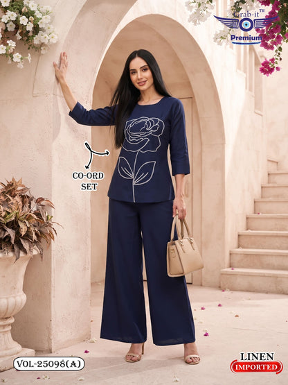 Vol 25098 A Grab It Linen Co Ord Set Supplier Gujarat