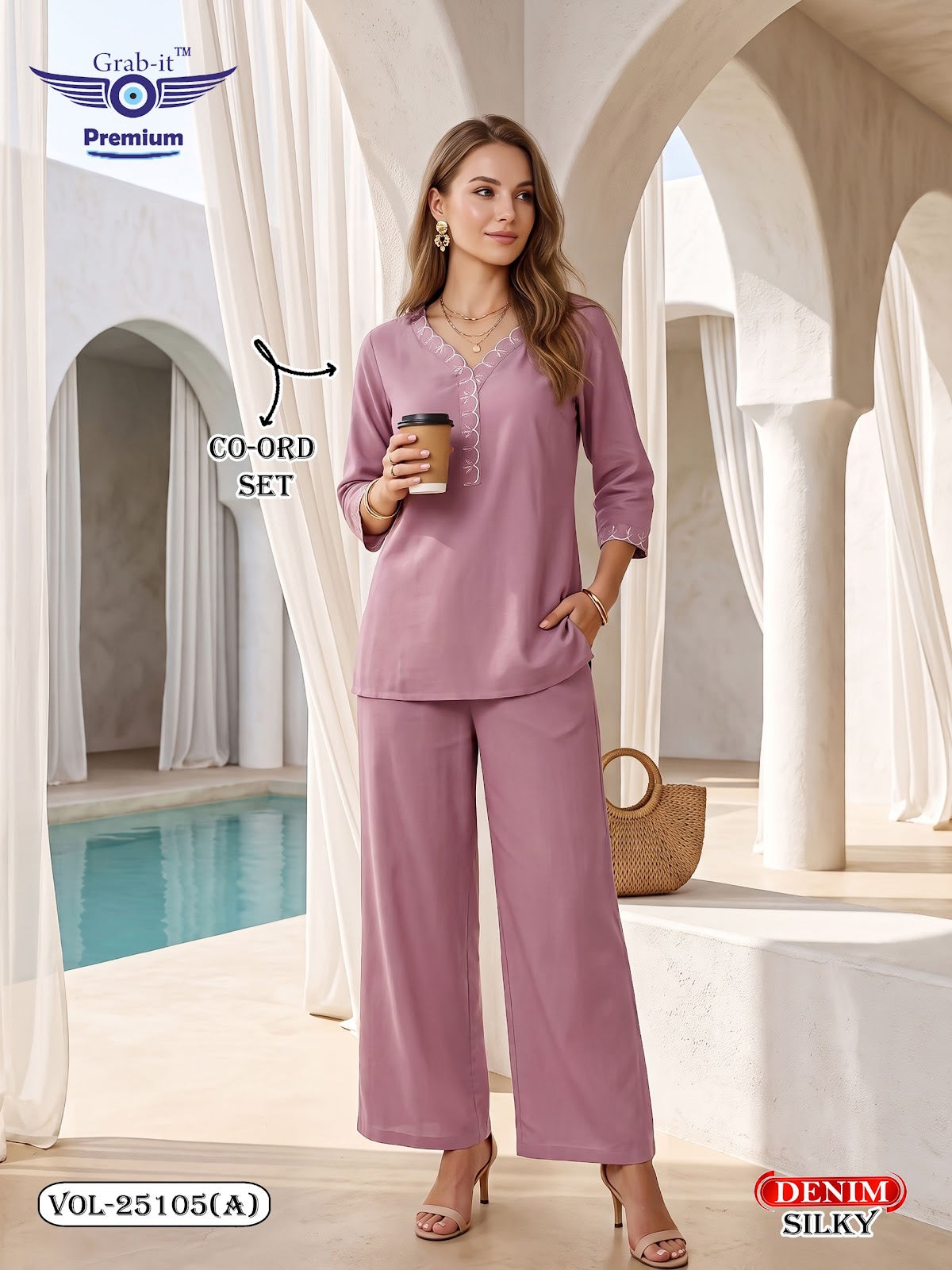 Vol 25105 A Grab It Denim Co Ord Set Exporter India