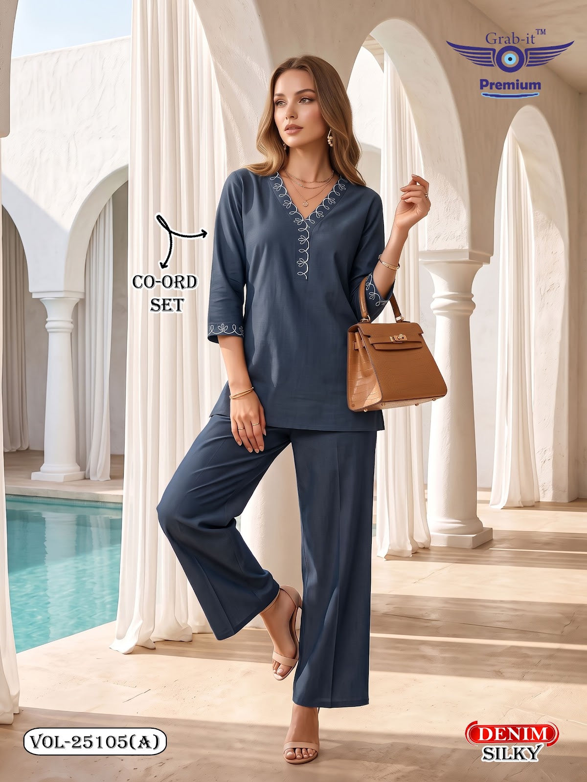 Vol 25105 A Grab It Denim Co Ord Set Exporter India