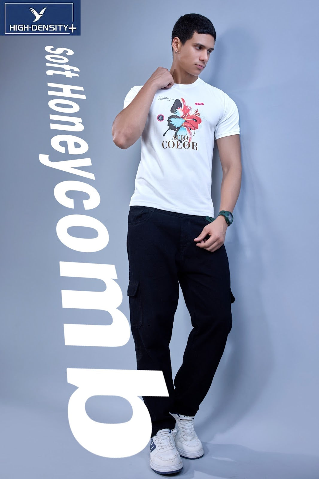 Vol 254 To 263 High Density Honey Comb Mens Tshirts Exporter