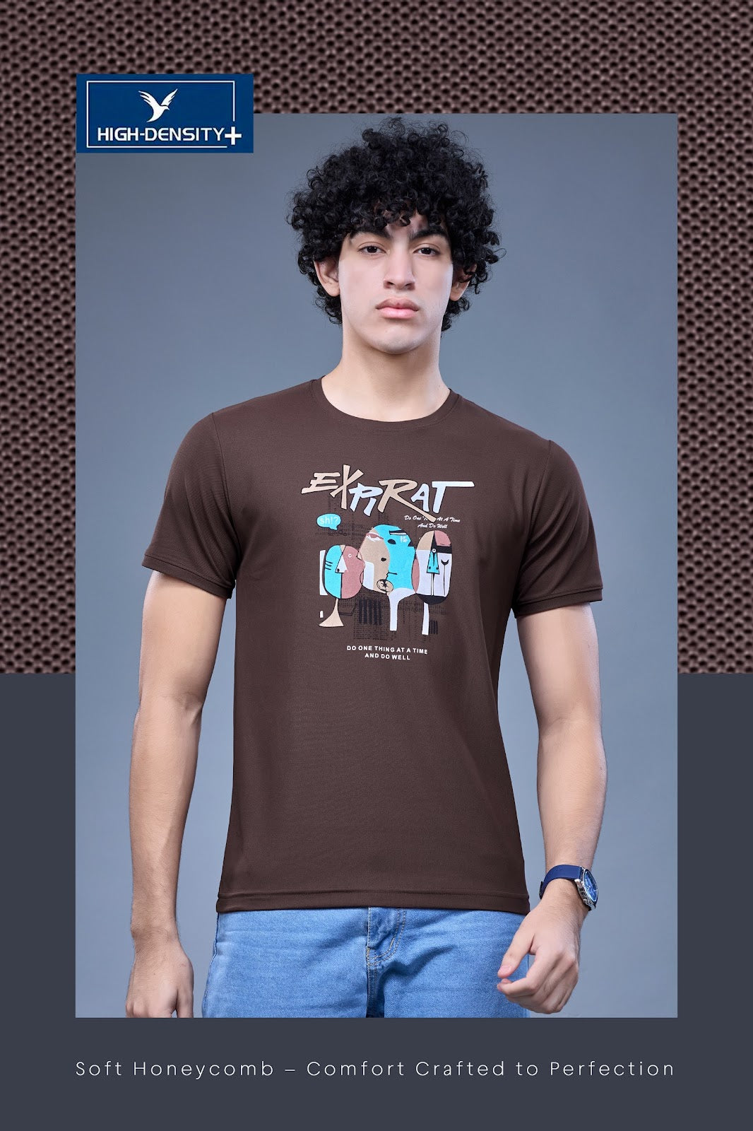 Vol 254 To 263 High Density Honey Comb Mens Tshirts Exporter