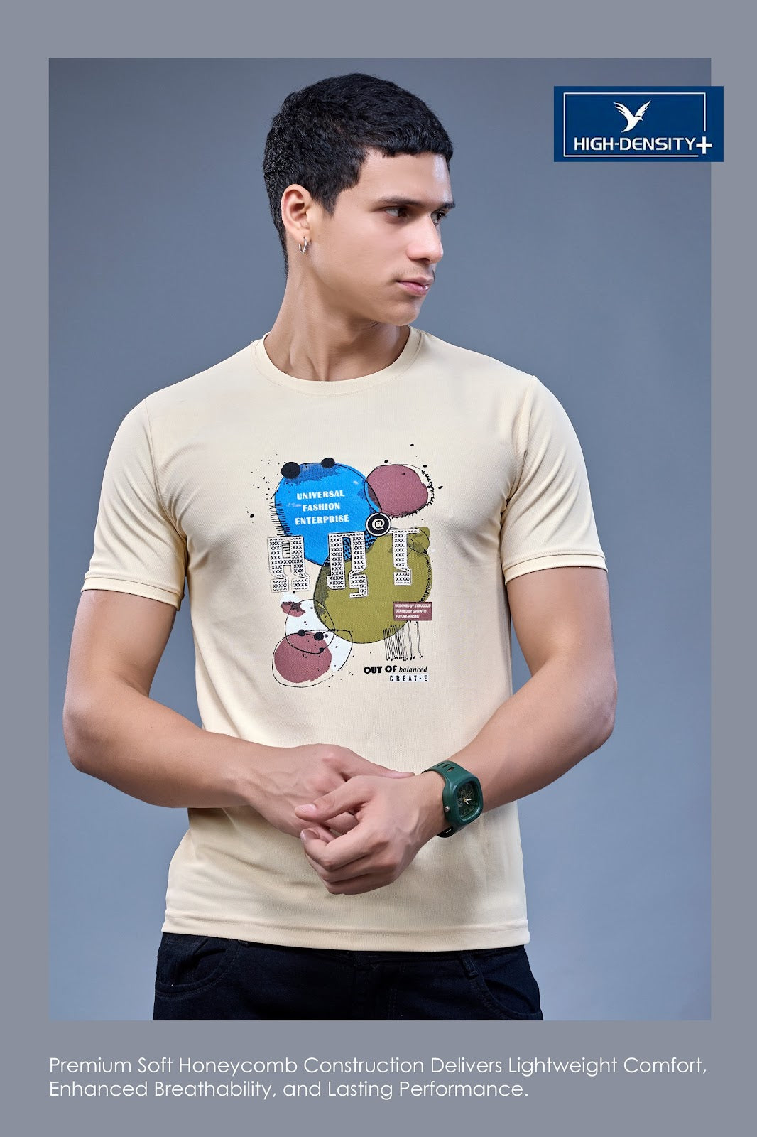 Vol 254 To 263 High Density Honey Comb Mens Tshirts Exporter