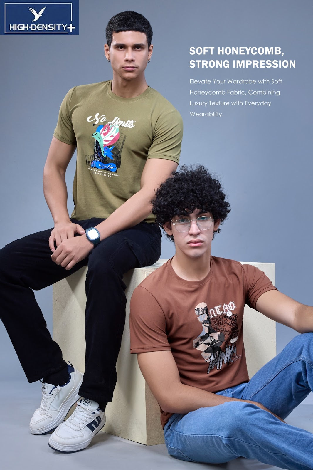Vol 254 To 263 High Density Honey Comb Mens Tshirts Exporter