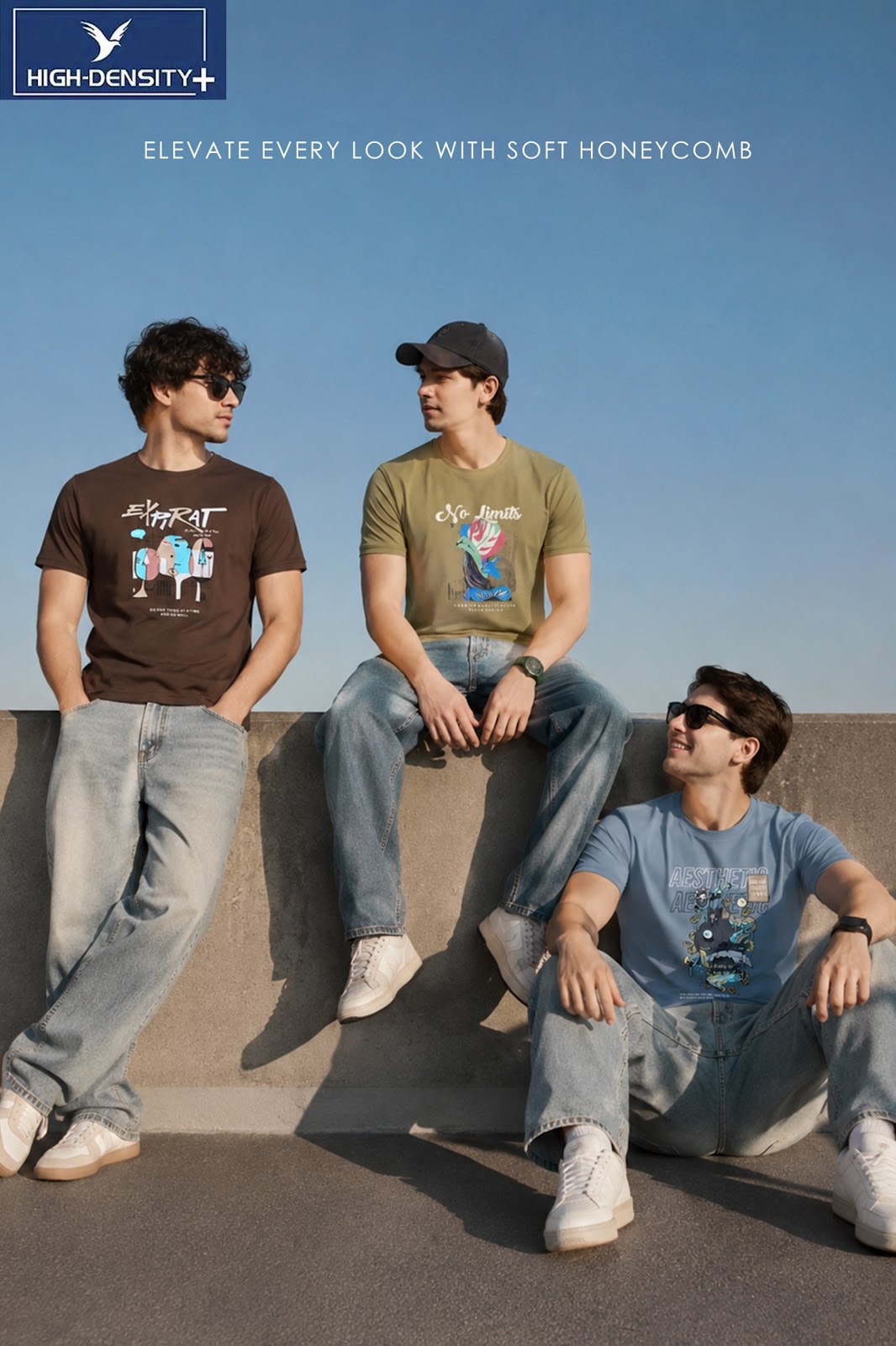 Vol 254 To 263 High Density Honey Comb Mens Tshirts Exporter