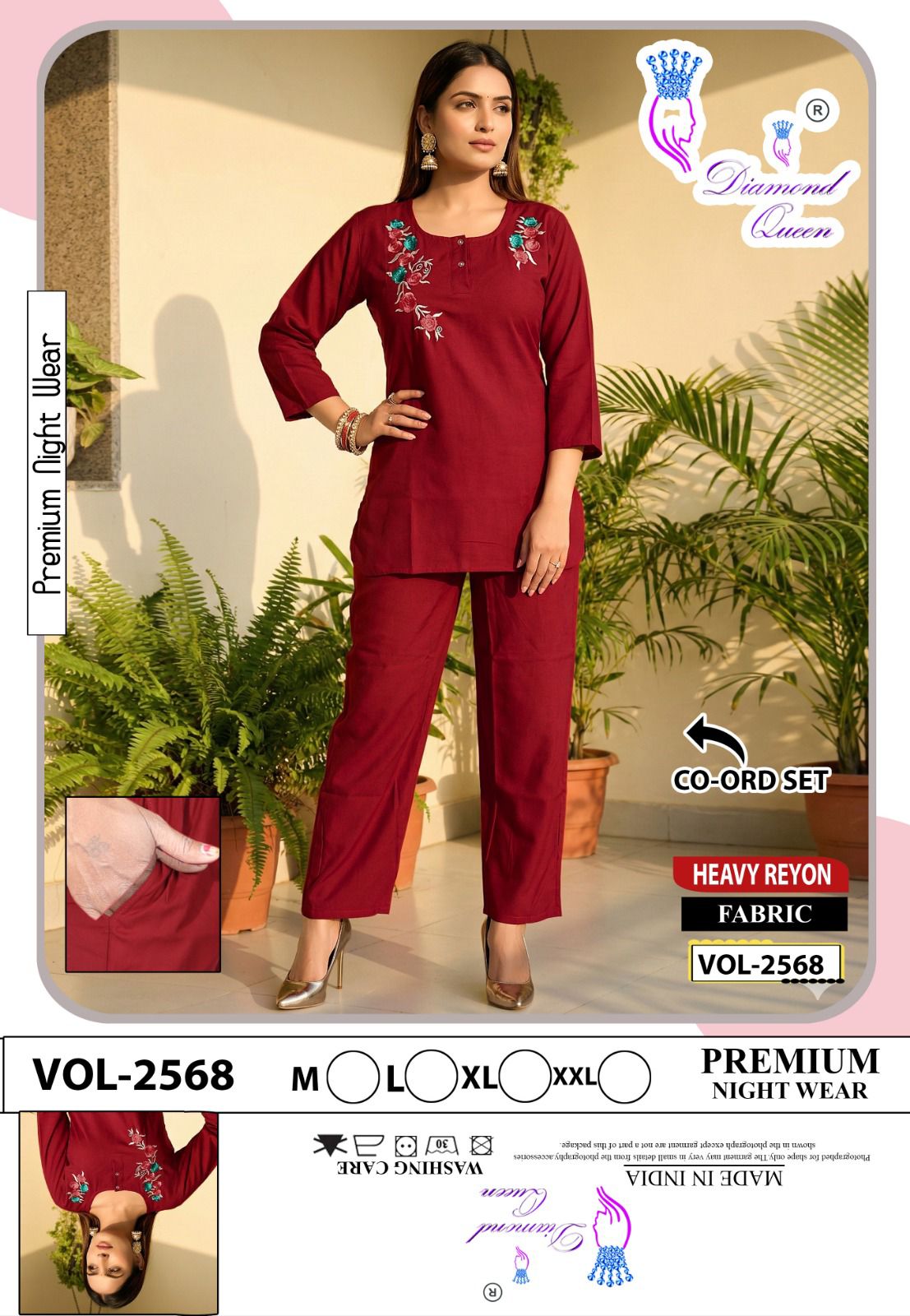 Vol 2568 Diamond Queen Heavy Reyon Co Ord Set Wholesale Price