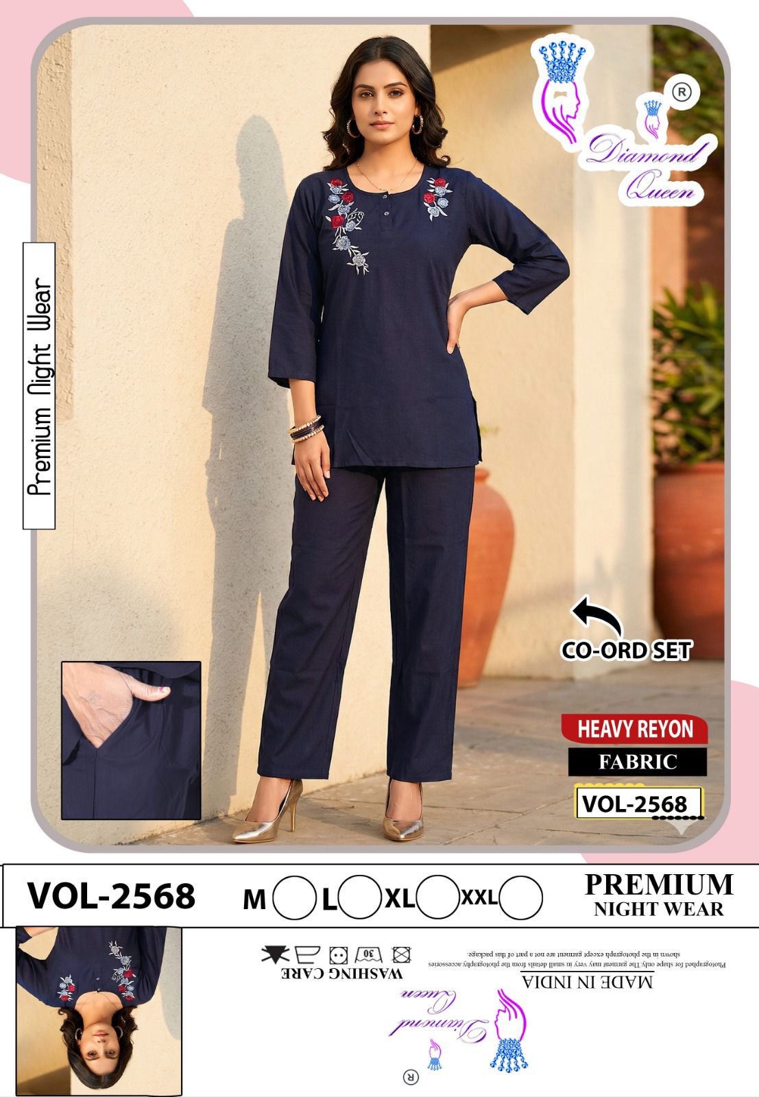 Vol 2568 Diamond Queen Heavy Reyon Co Ord Set Wholesale Price