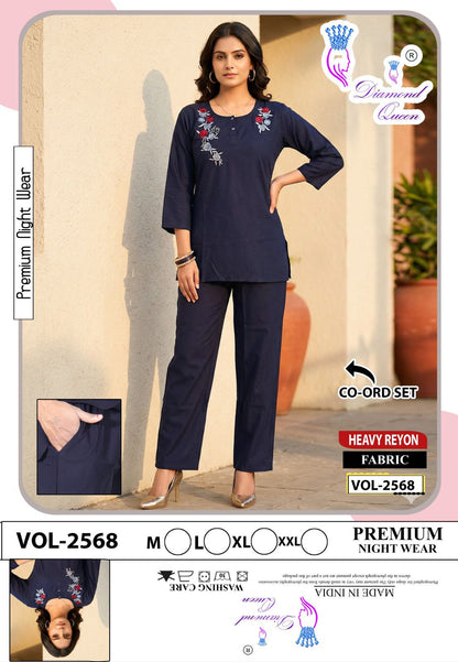 Vol 2568 Diamond Queen Heavy Reyon Co Ord Set Wholesale Price
