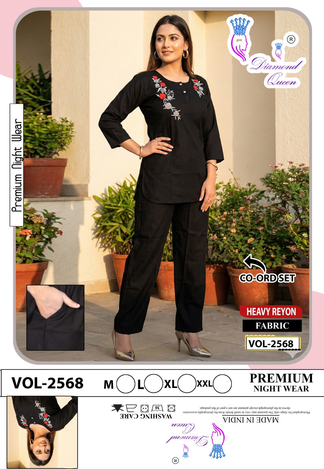 Vol 2568 Diamond Queen Heavy Reyon Co Ord Set Wholesale Price