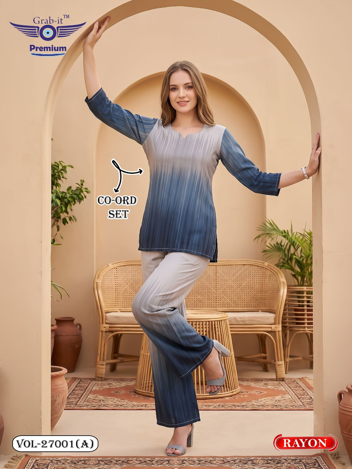 Vol 27001 A Grab It Rayon Co Ord Set Wholesaler Ahmedabad