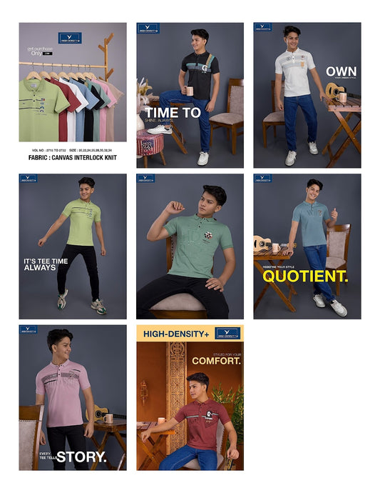 Vol 2715 To 2722 High Density Canvas Boys Tshirt Manufacturer Gujarat