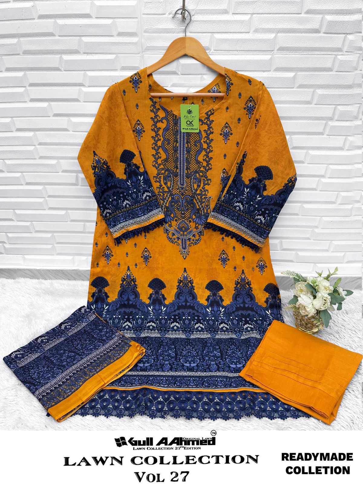 Vol 27 Lawn Collection Gul Ahmed Karachi Readymade Suits Manufacturer Gujarat