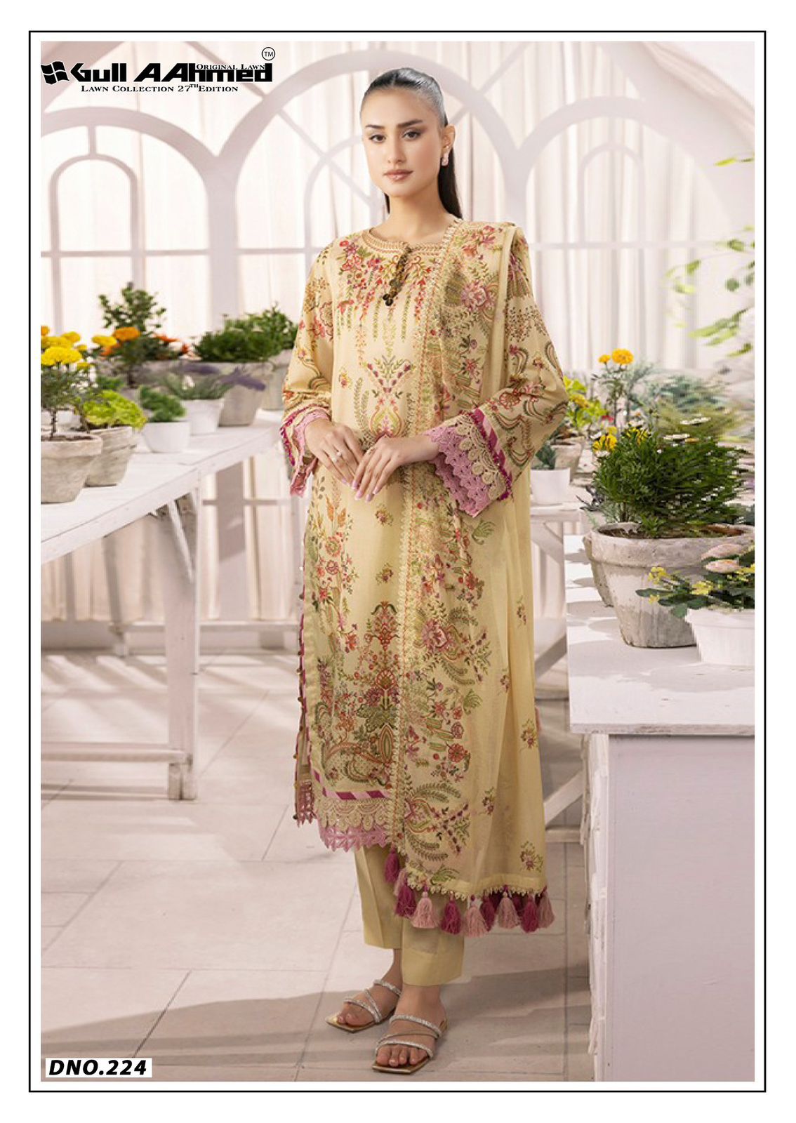 Vol 27 Lawn Collection Gul Ahmed Karachi Salwar Suits Wholesaler Ahmedabad