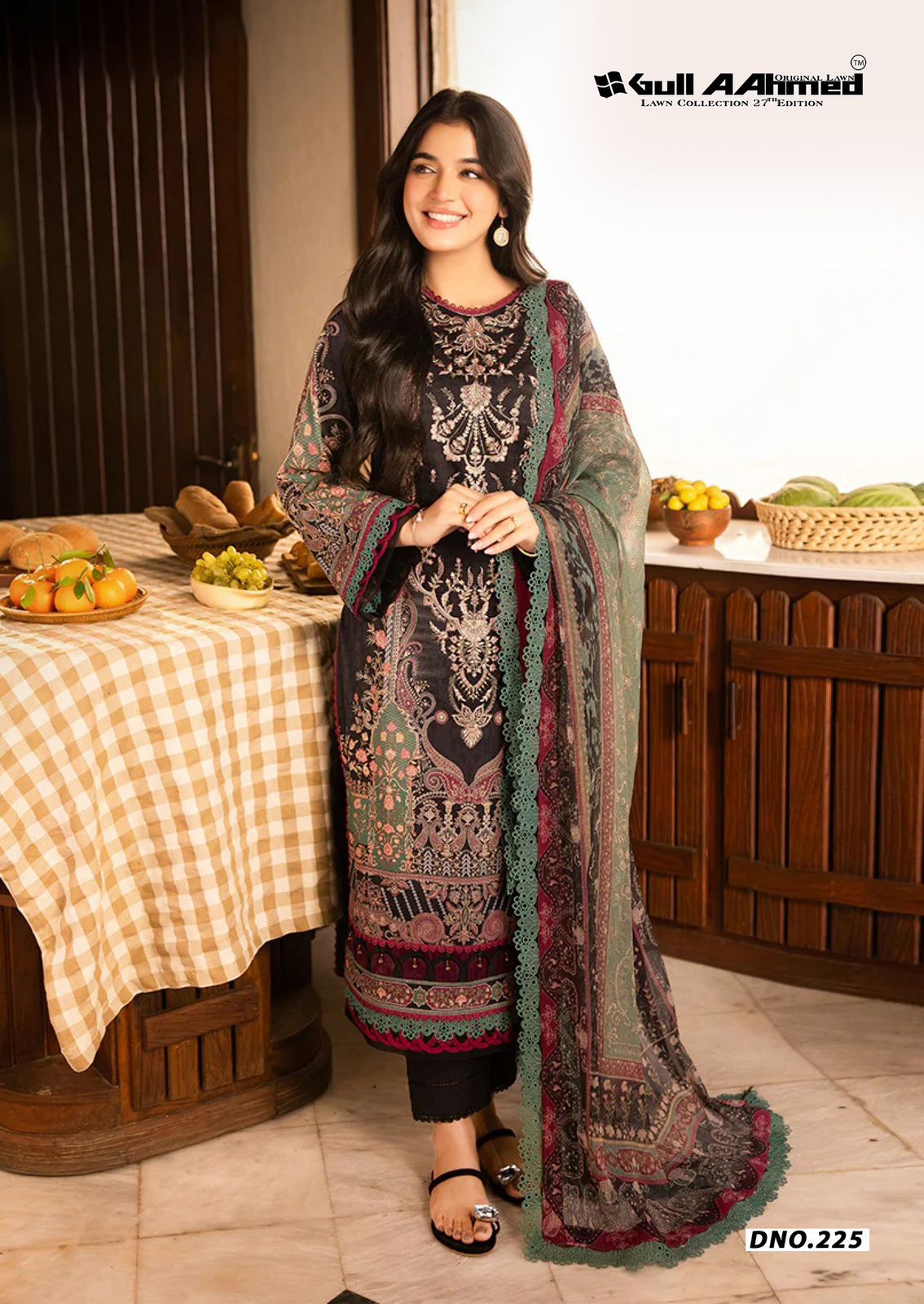 Vol 27 Lawn Collection Gul Ahmed Karachi Salwar Suits Wholesaler Ahmedabad