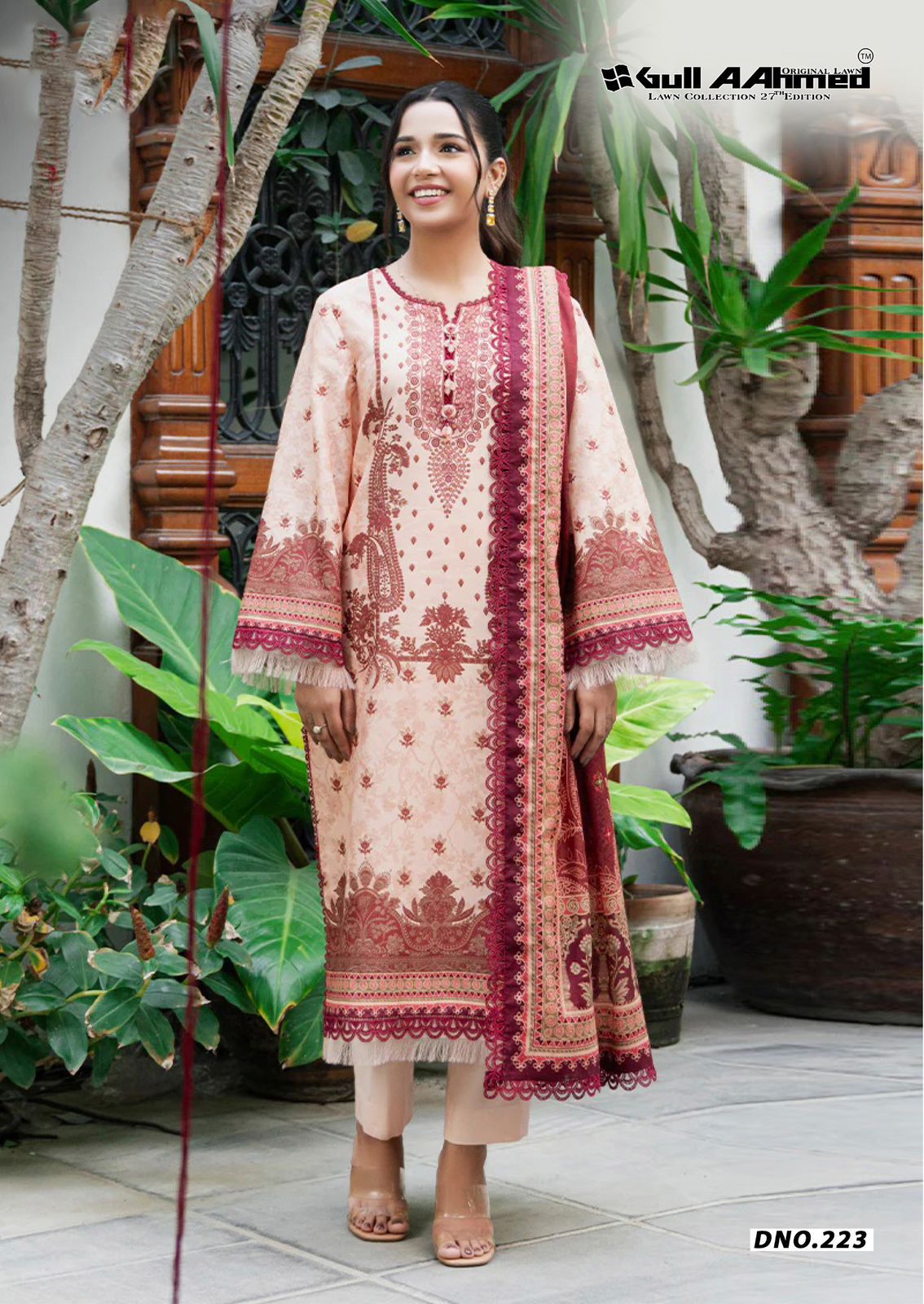 Vol 27 Lawn Collection Gul Ahmed Karachi Salwar Suits Wholesaler Ahmedabad