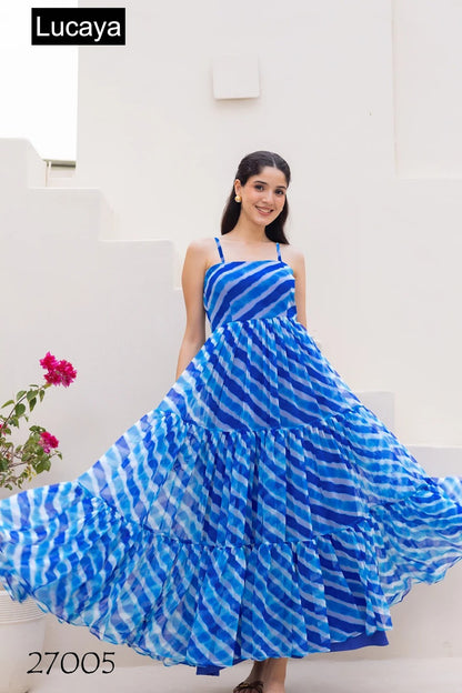 Vol 27 Lucaya Fox Georgette One Piece Supplier Ahmedabad