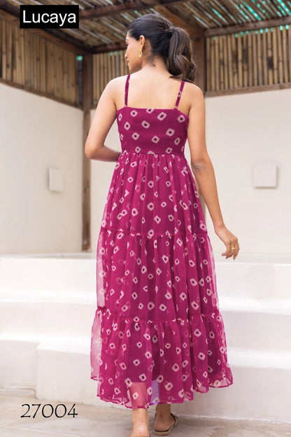 Vol 27 Lucaya Fox Georgette One Piece Supplier Ahmedabad