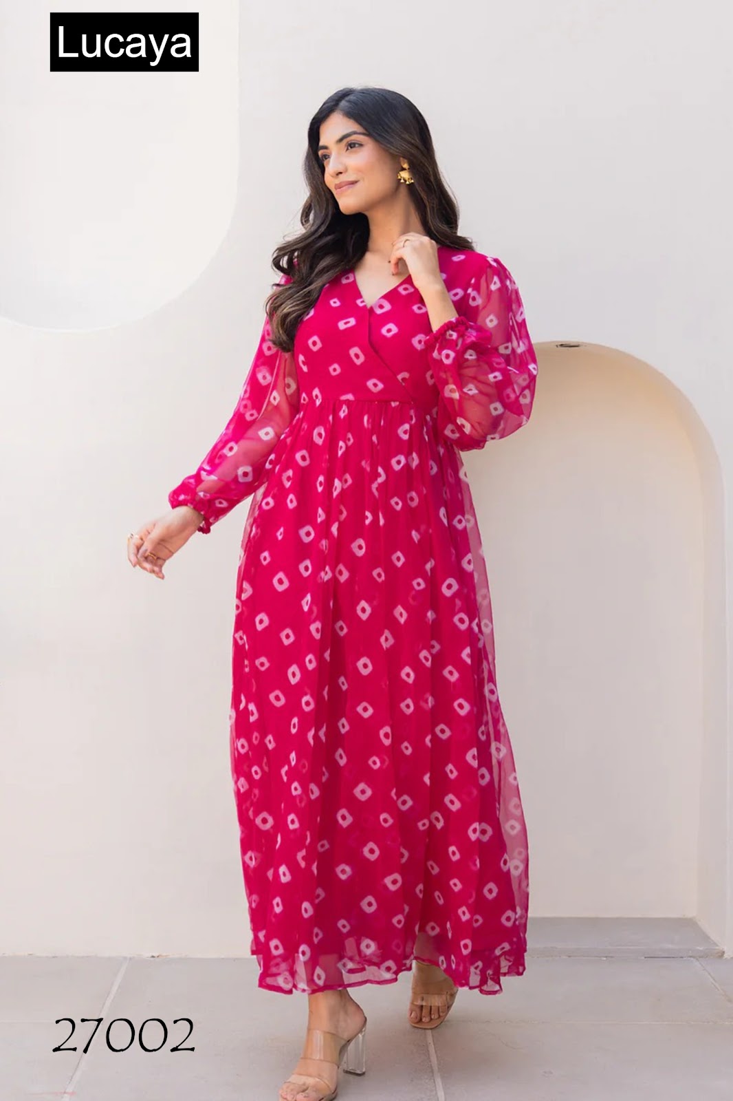 Vol 27 Lucaya Fox Georgette One Piece Supplier Ahmedabad