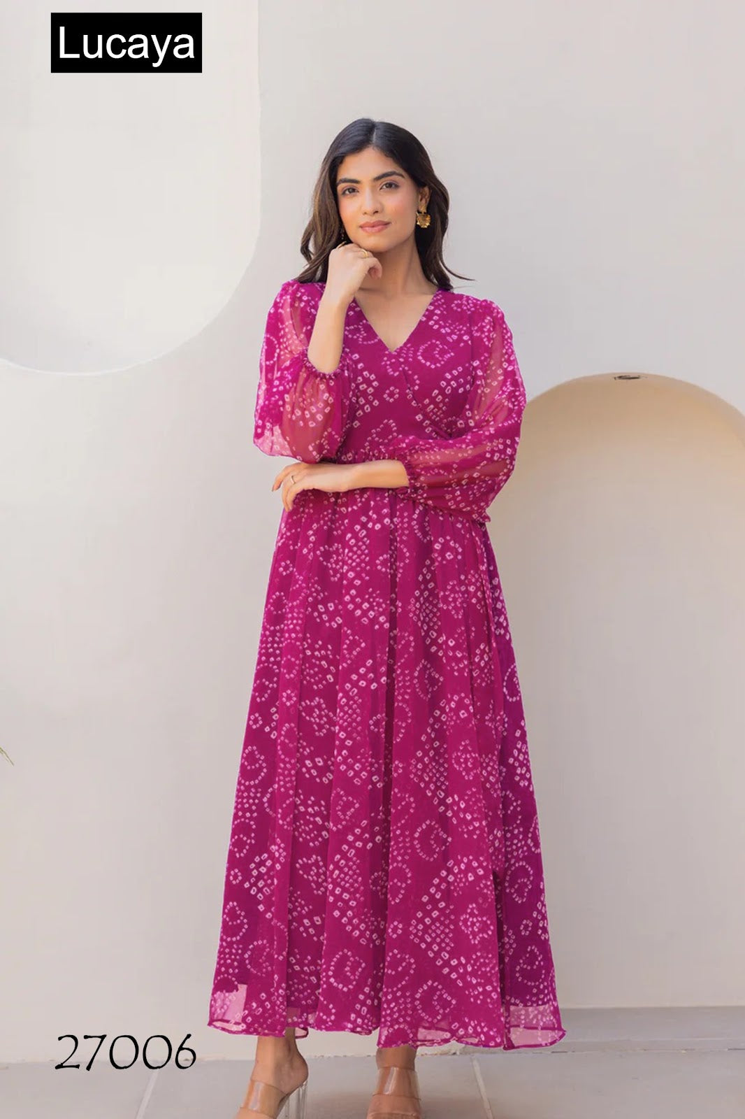 Vol 27 Lucaya Fox Georgette One Piece Supplier Ahmedabad