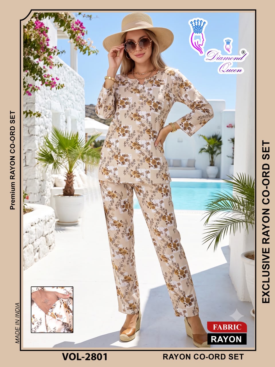 Vol 2801 Diamond Queen Rayon Co Ord Set Wholesale