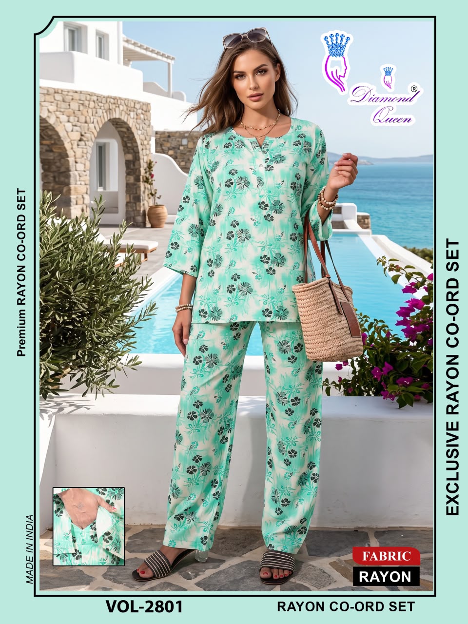 Vol 2801 Diamond Queen Rayon Co Ord Set Wholesale