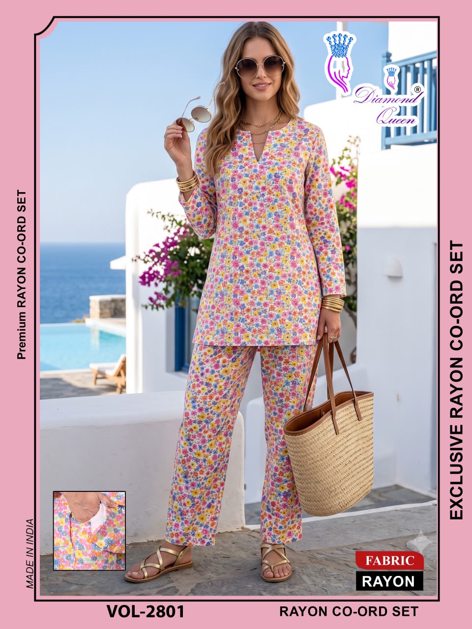 Vol 2801 Diamond Queen Rayon Co Ord Set Wholesale